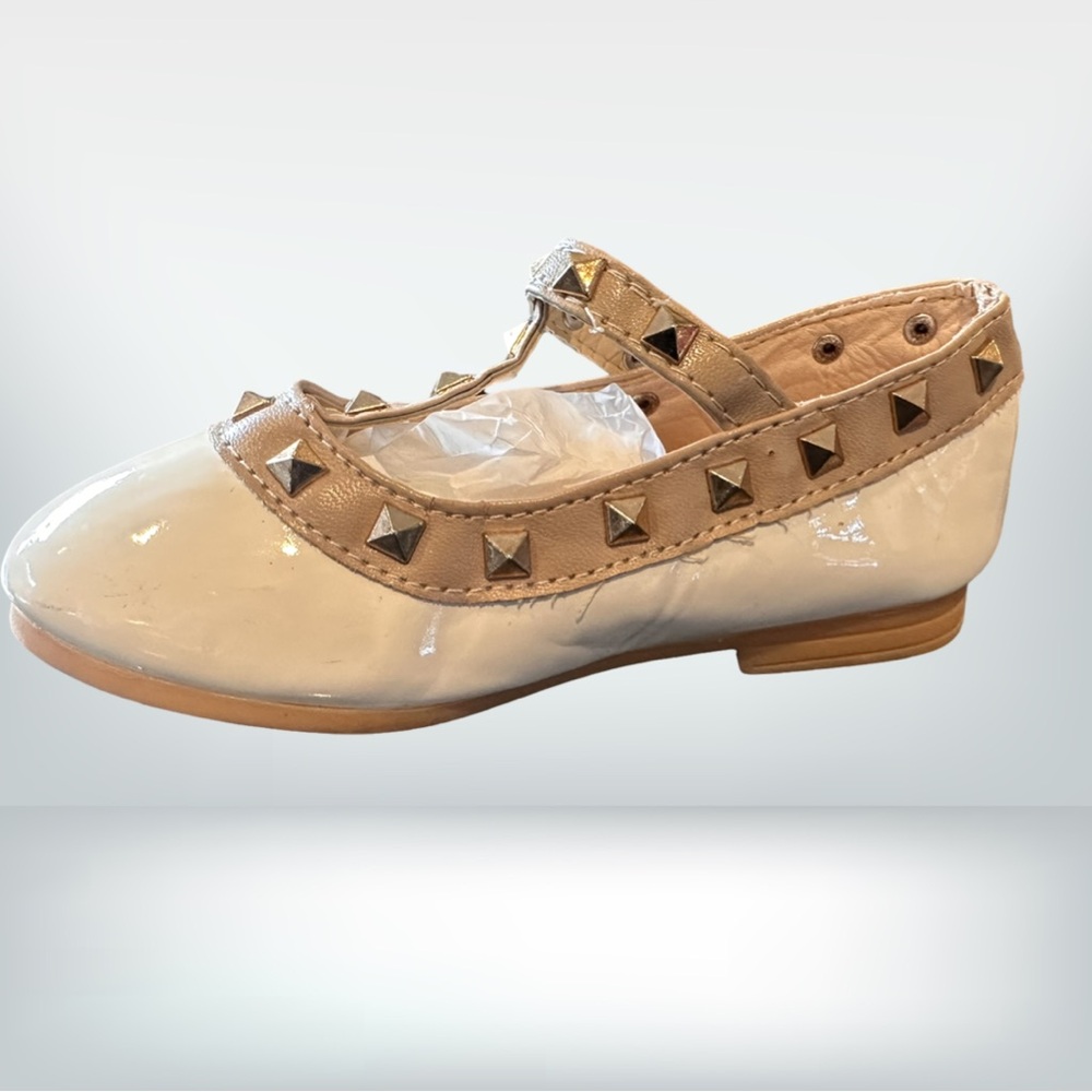 Comfy Kids Little Girl Vegan Patent T Strap Shoes 8